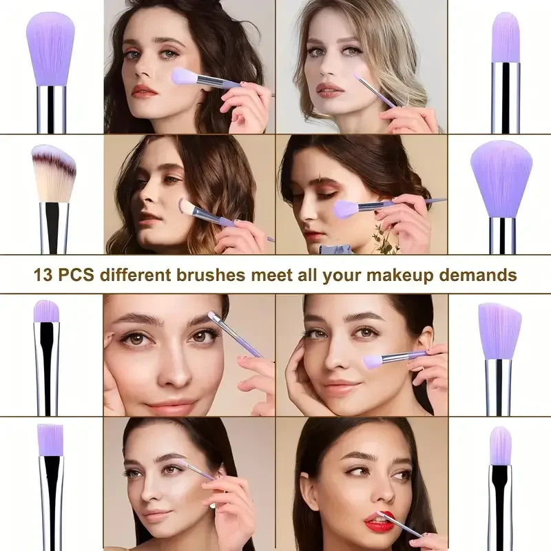 13PCS Ultimate Makeup Brush Set | Flawless Beauty Tools