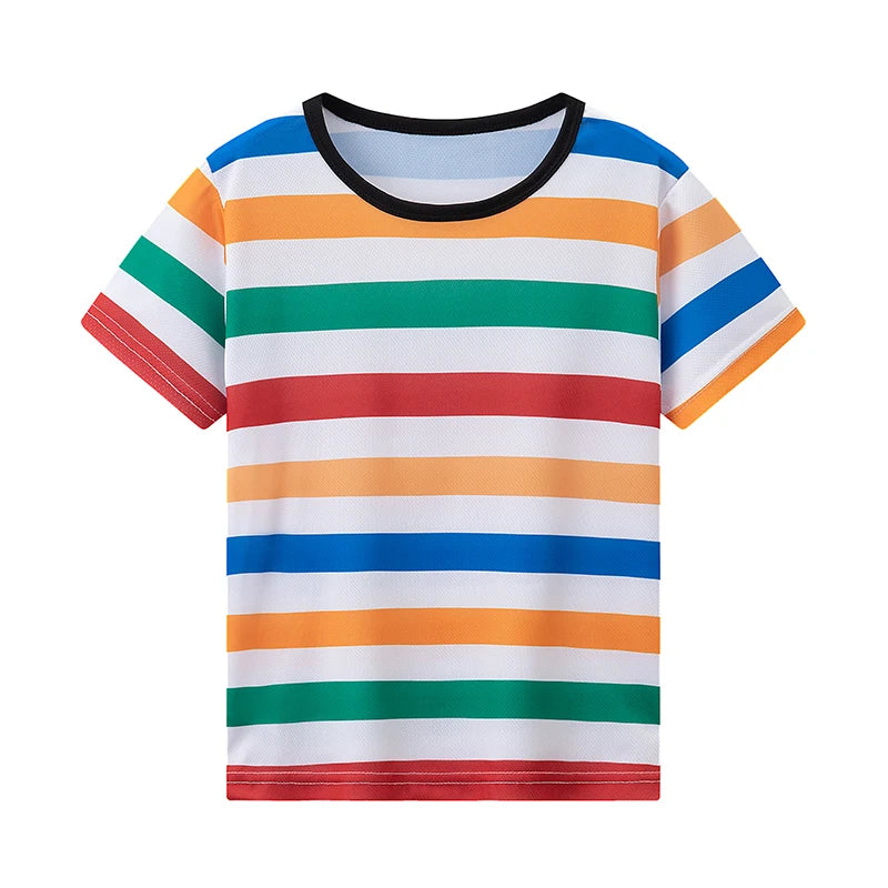 4-Piece Summer Boys' Outfit Set | Trendy Short Sleeve Tees