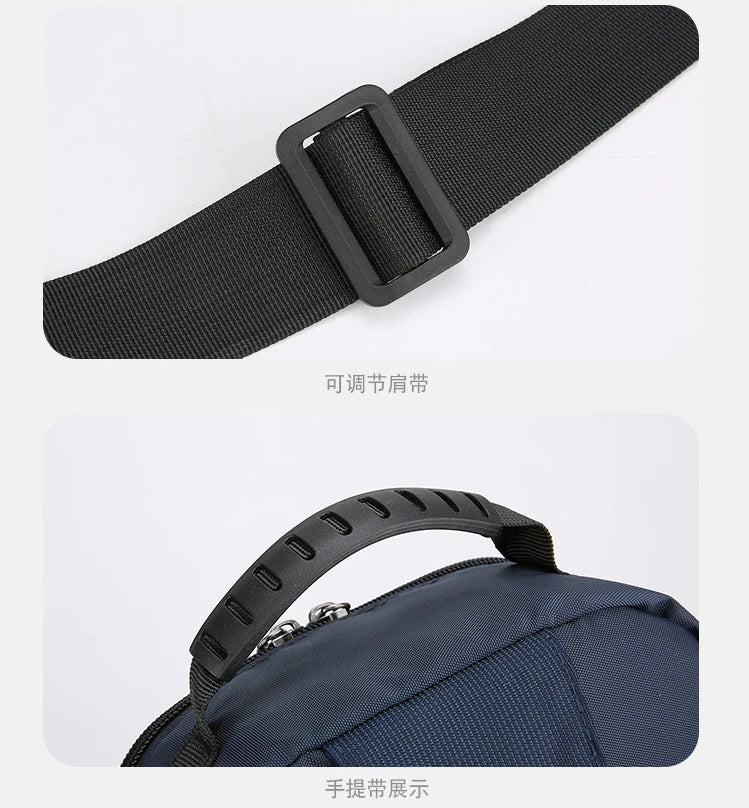 Men's Fashion Oxford Waist Pack | Versatile Casual Chest Bag