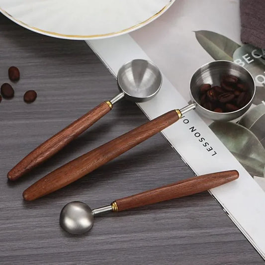 Cuchara medidora de café de acero inoxidable 304 con mango largo | Utensilio de cocina