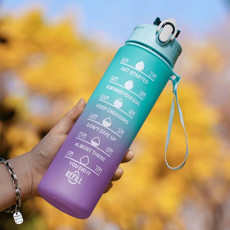 2 Liter Large Sports Water Bottle | Leak Proof & Portable
