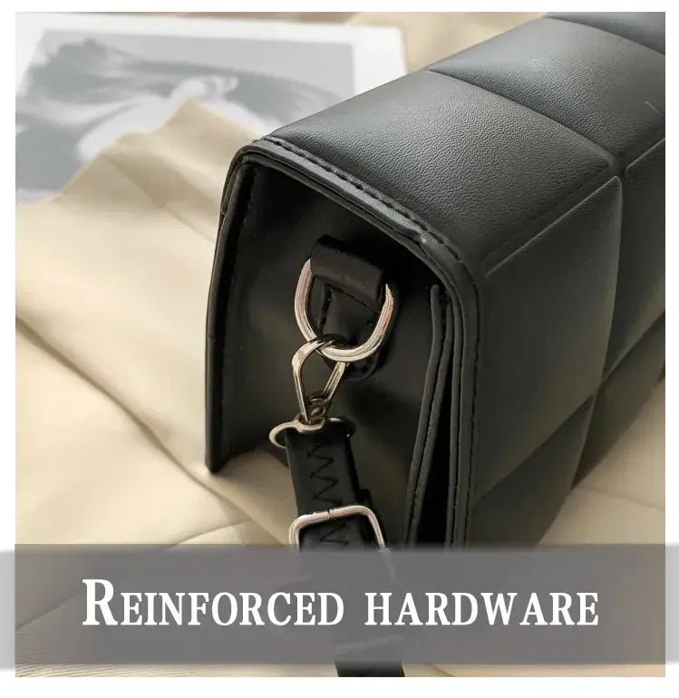 Bolso de hombro elegante de cuero sintético para mujer | Bolso de mano cruzado chic
