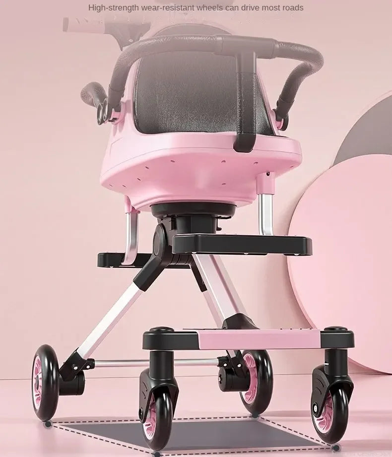 Lightweight Double Stroller with Canopy for Infants & Toddlers