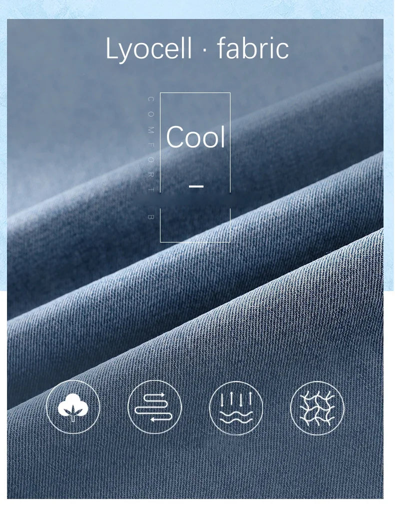 Men's Summer Thin Jeans | Soft Breathable Denim Casual Trousers