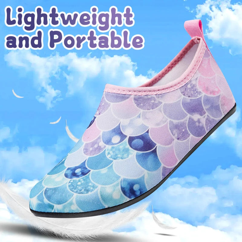 Kids Quick-Drying Aqua Beach Shoes | Lightweight Swim Footwear