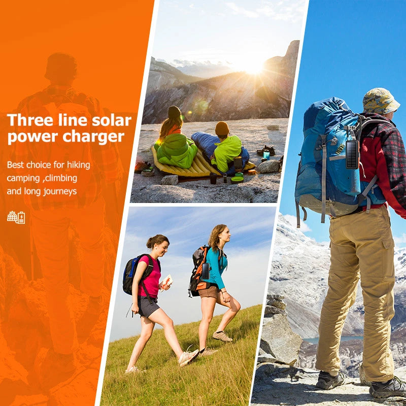 20000mAh Hand Crank Solar Power Bank | Waterproof Portable Charger