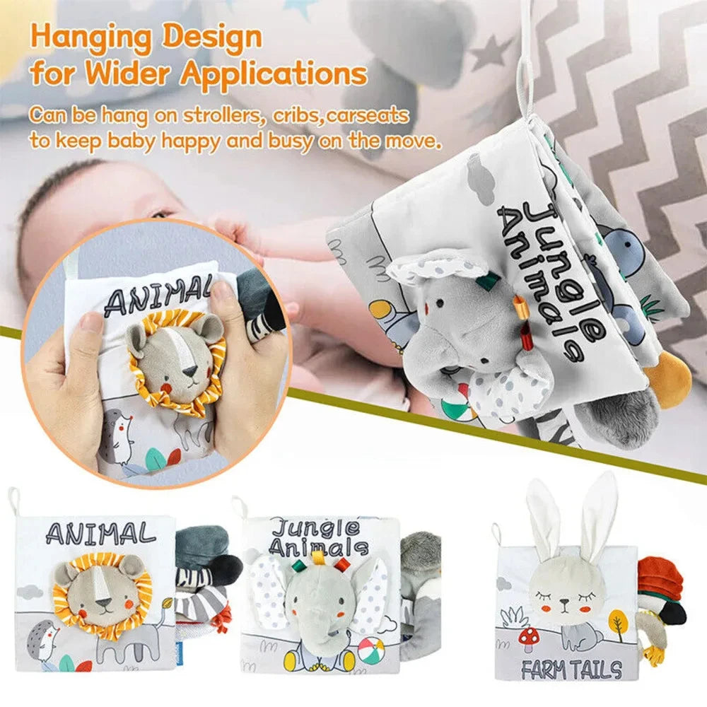 Soft Baby Cloth Animal Book | Engaging Sensory Learning Toy