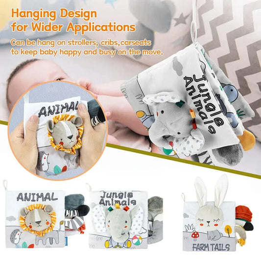 Soft Baby Cloth Animal Book | Engaging Sensory Learning Toy