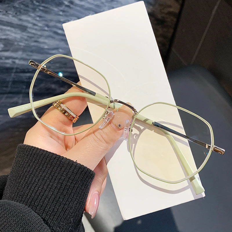 Stylish Geometric Women's Reading Glasses | Anti-Blue Light