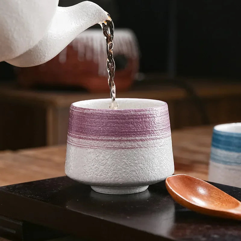 Tazas de café vintage de cerámica estilo japonés | Vajilla elegante