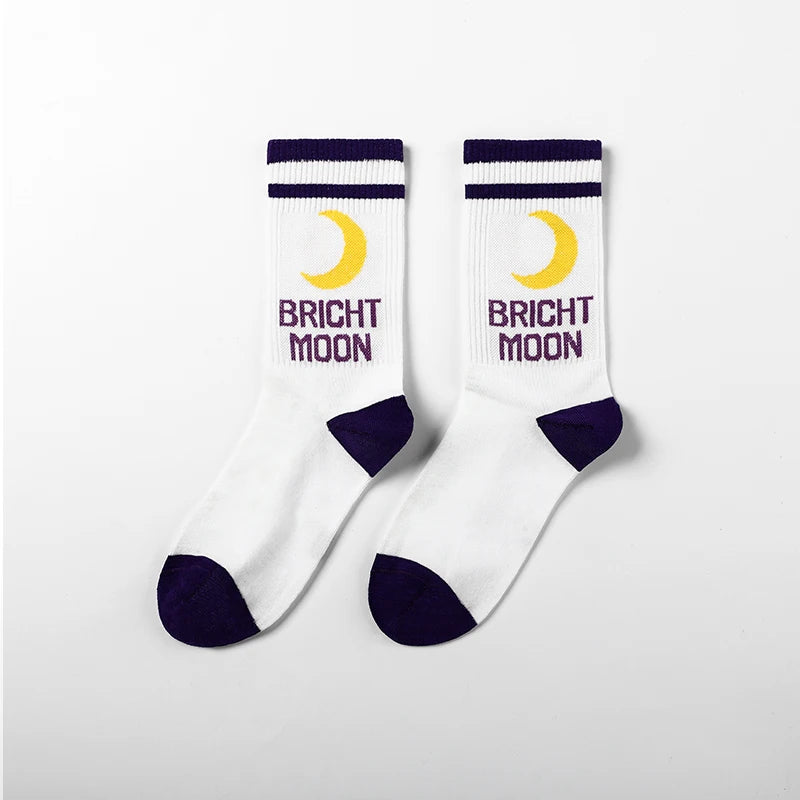Trendy Knee High Socks for Men & Women | Vibrant Flame Design
