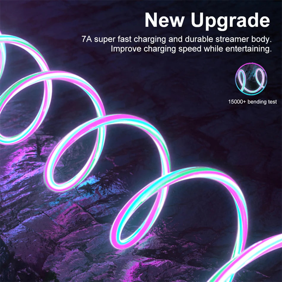 LED Glowing Fast Charging USB C & Micro USB Cable