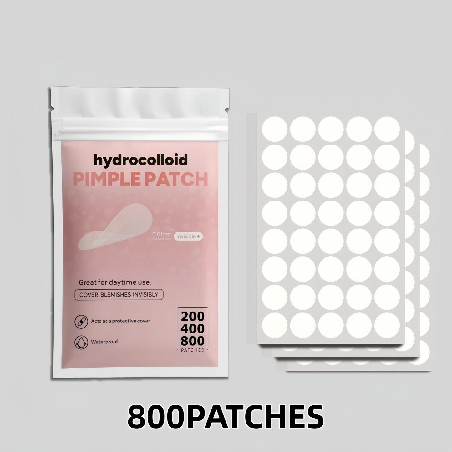 Invisible Clear Pimple Patch Set – Hydrocolloid Acne Stickers
