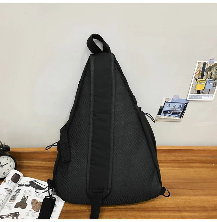 Outdoor Motorcycle Sport Travel Crossbody Bag Tactical Multifunction Waterproof Single Shoulder Backpack Unisex Casual Chest Bag