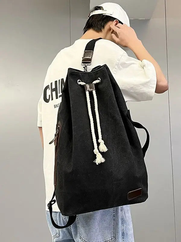 Retro Canvas Backpack Shoulder Bag | Stylish & Functional Gear
