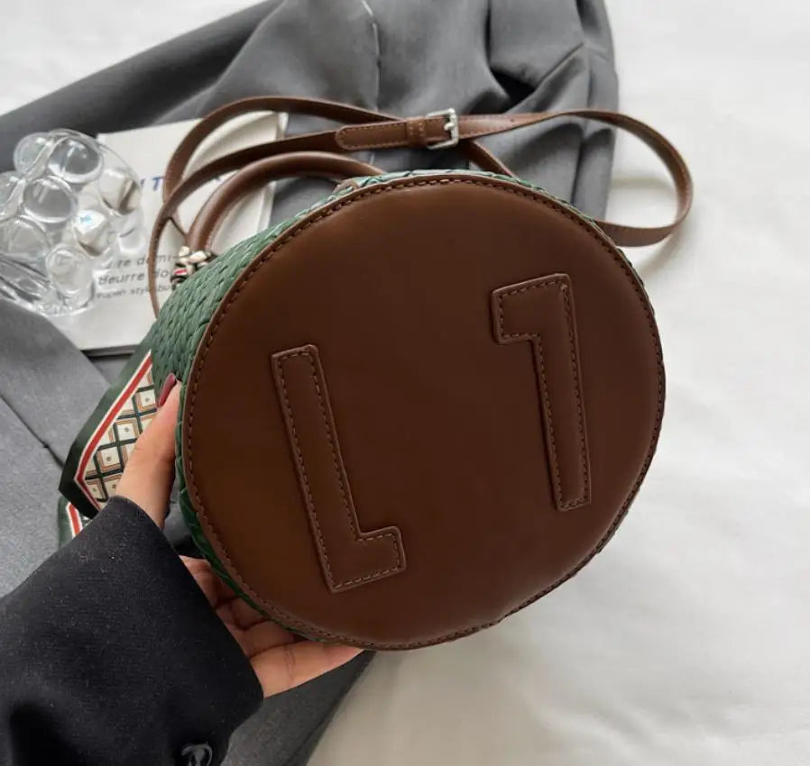 Bolso de cubo chic para mujer | Bolso de mano tejido de moda para cada ocasión