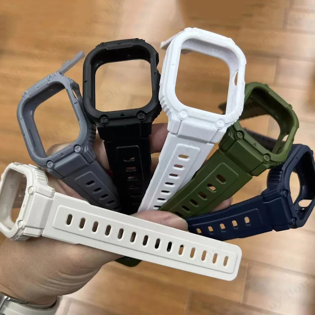 Silicone Strap for All Apple Watch Models | Protective & Stylish