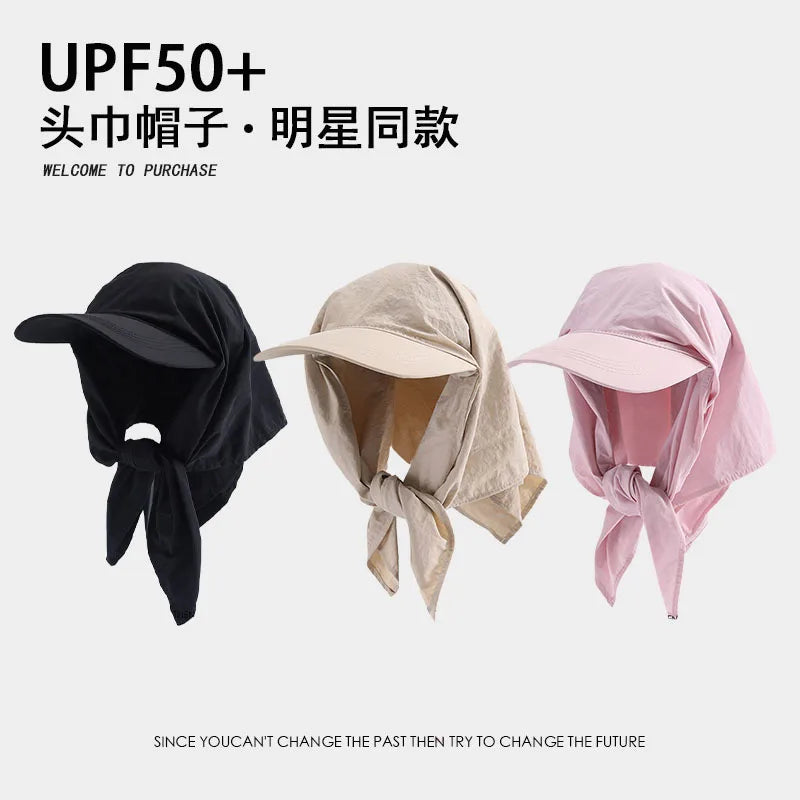 Versatile Solid Color Headscarf Caps | Spring Summer Sun Hat