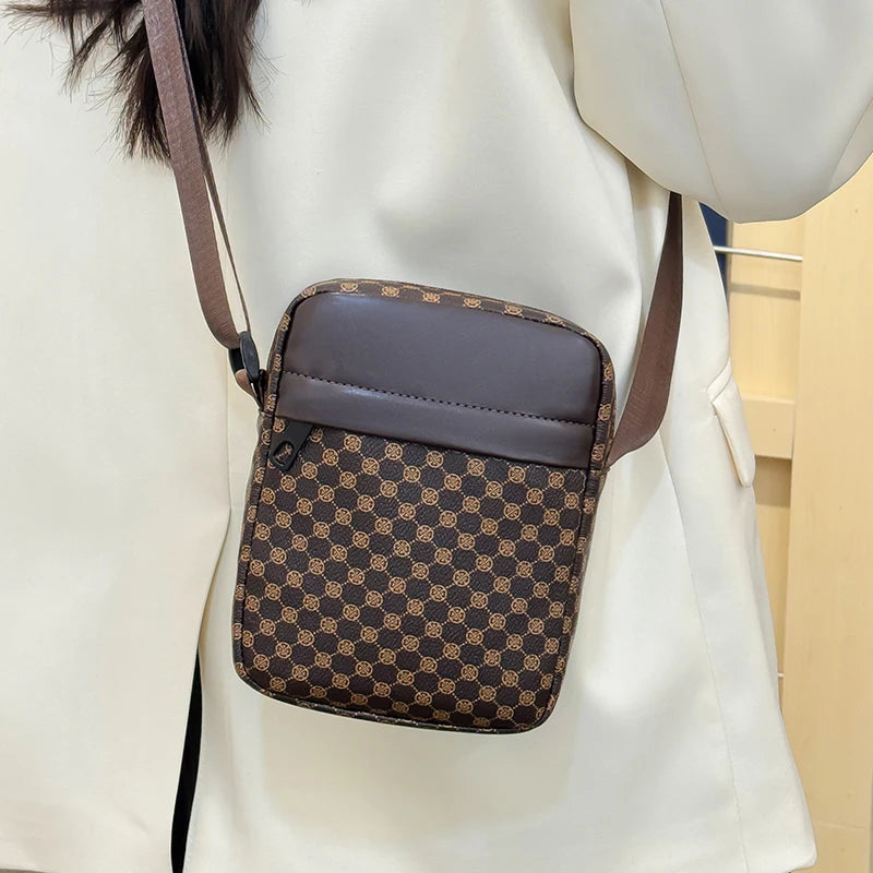 Multi-Color Patterned Adjustable-Strap Lightweight Bag for Daily Use