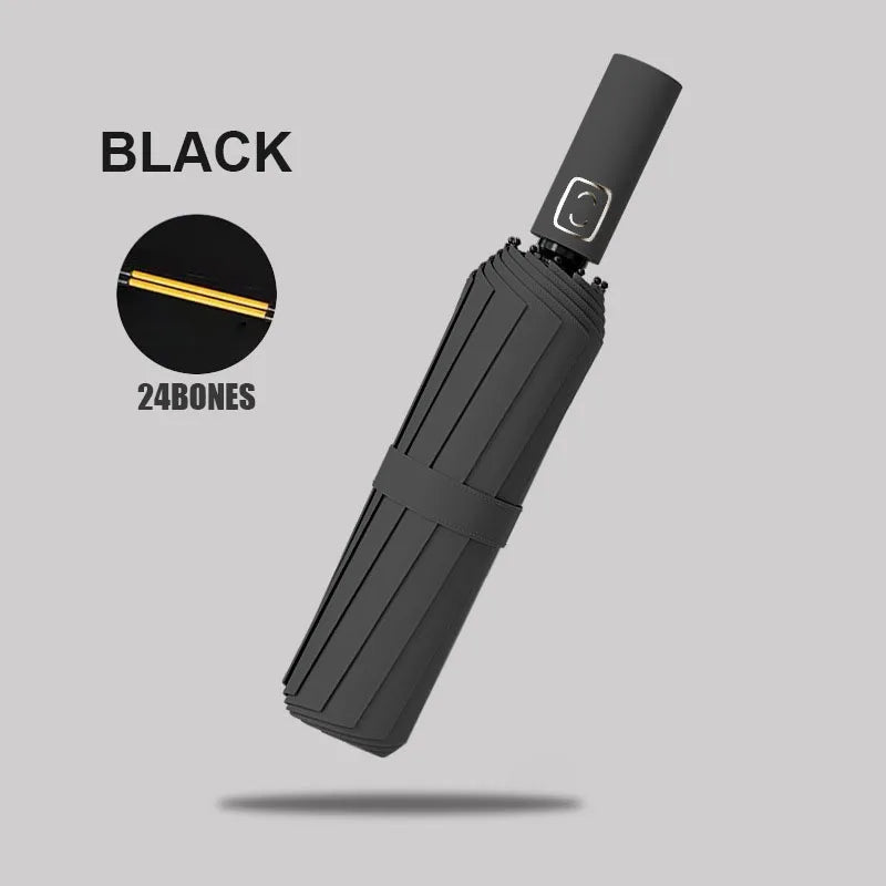 Large Windproof Automatic Umbrella | UV Protection Folding Umbrella