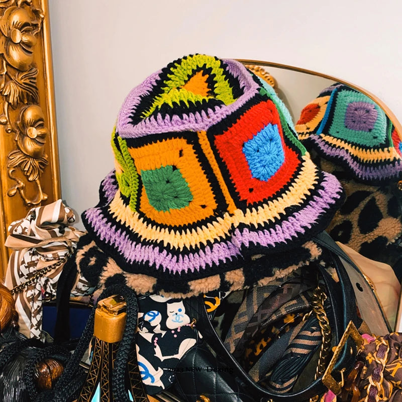 Women's Flower Crochet Bucket Hat | Handmade Spring Summer Style