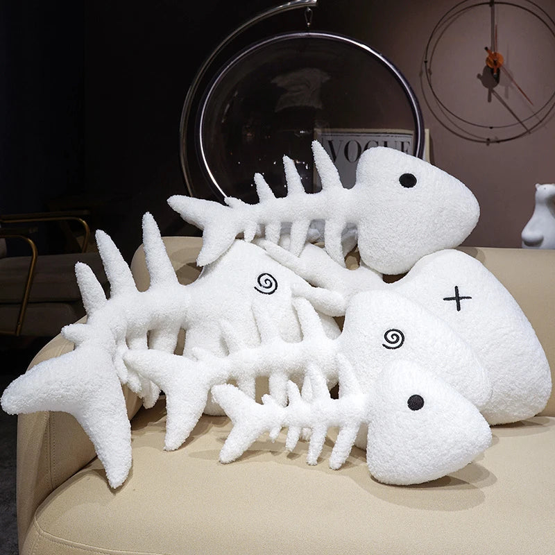 Creative Fish Bone Plush Toy | Cozy Cushion & Fun Gift