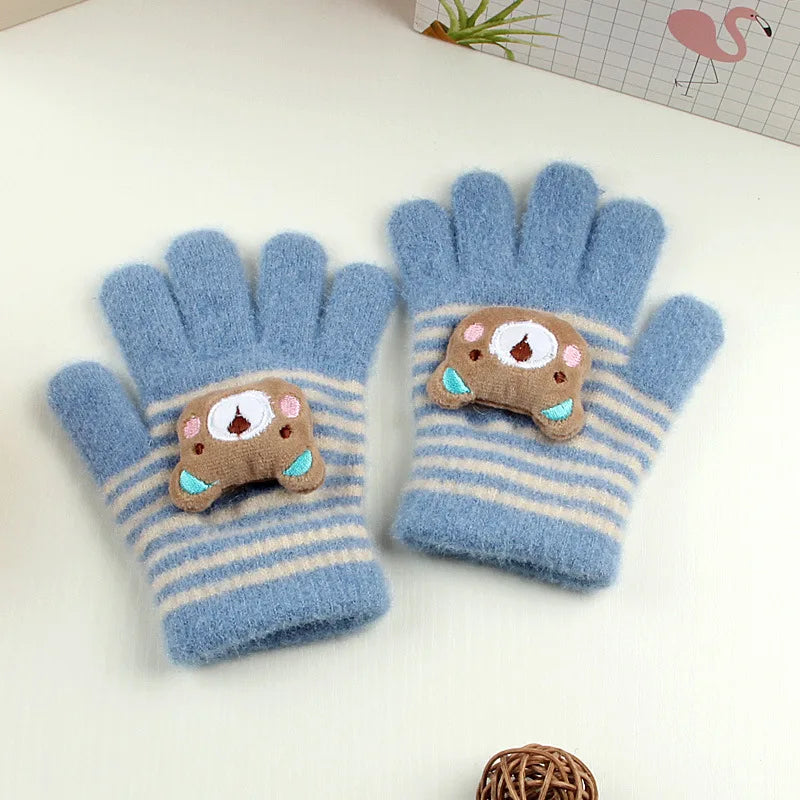Kids Winter Fleece Gloves | Cozy Plush Mittens for Cold Weather