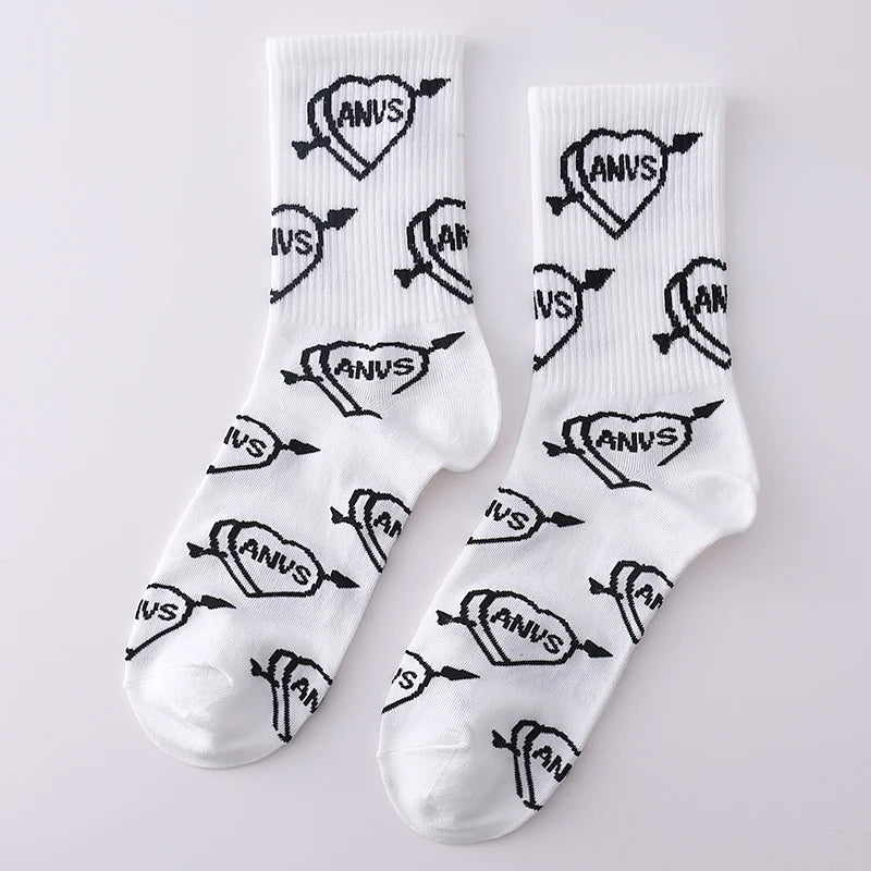 Trendy Unisex Cartoon Cotton Crew Socks | Comfort Meets Style