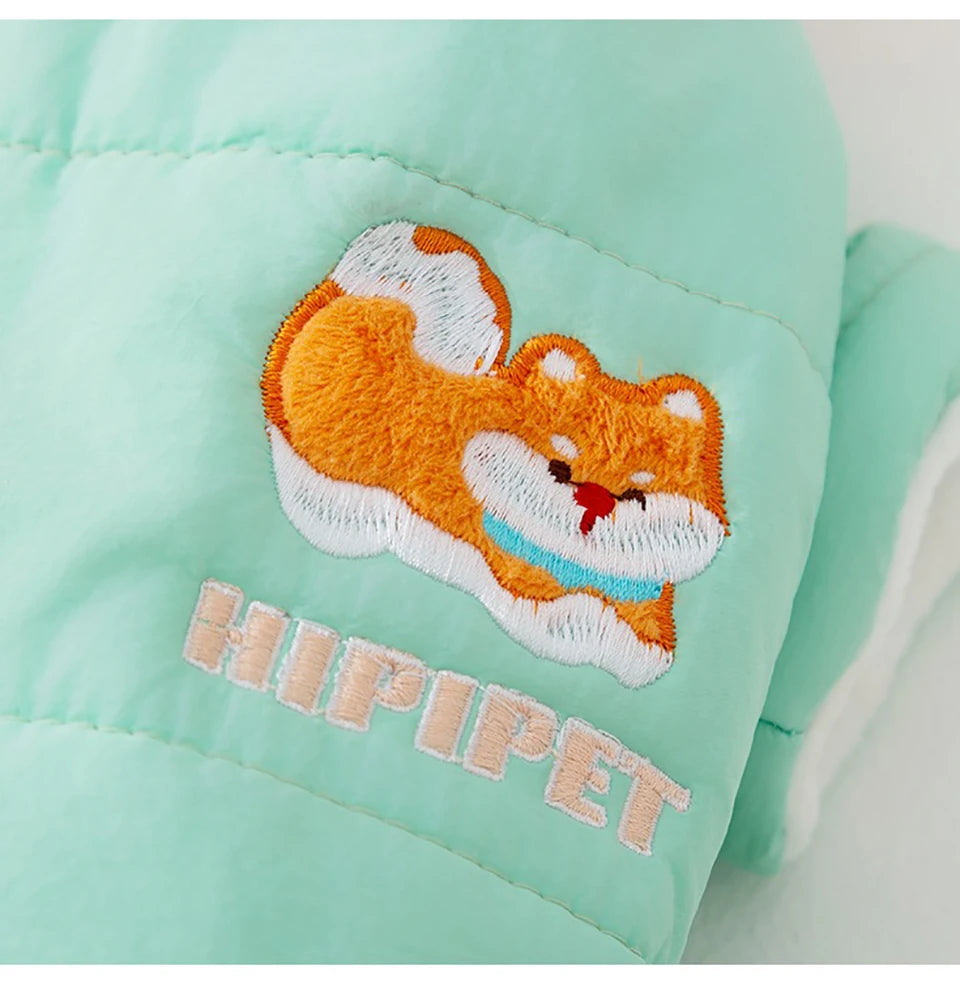 Thickened Pet Down Jacket for Medium Dogs | Warm Winter Apparel