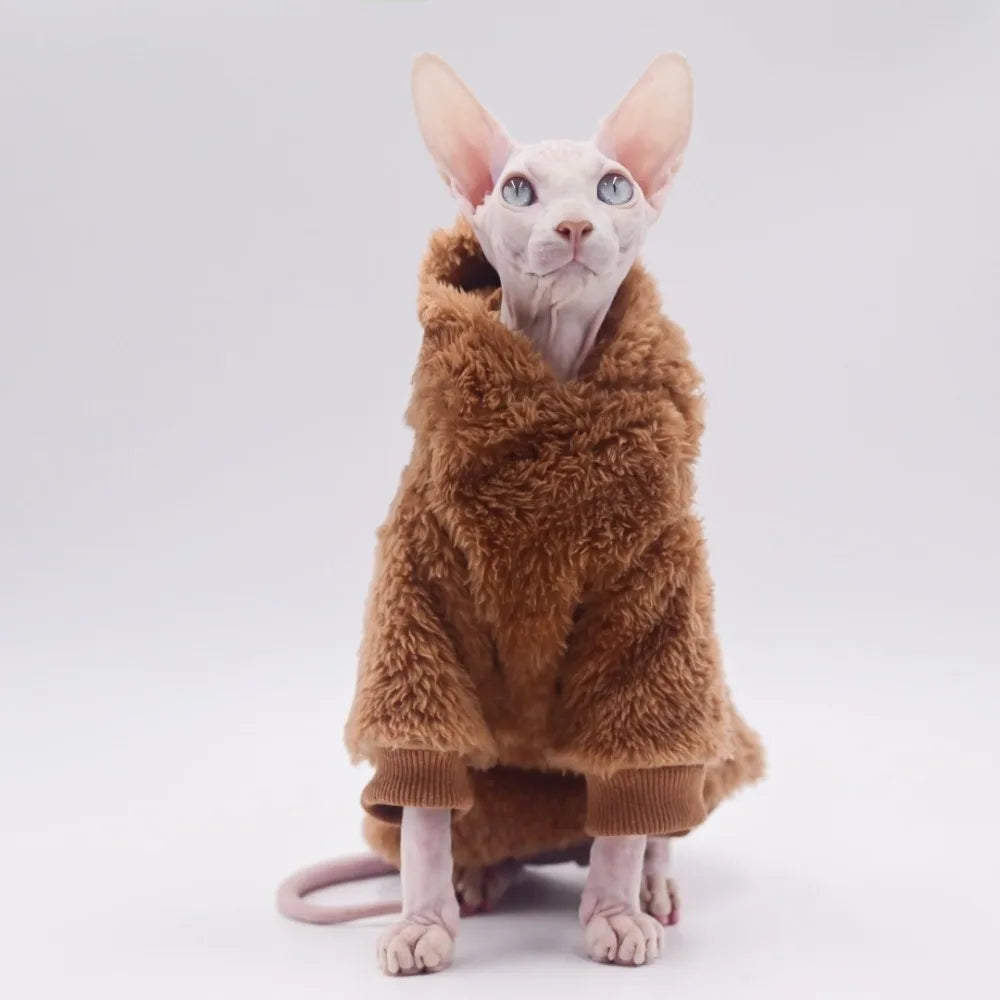 Winter Sweater for Hairless Cats | Cozy Fashionable Cat Clothing
