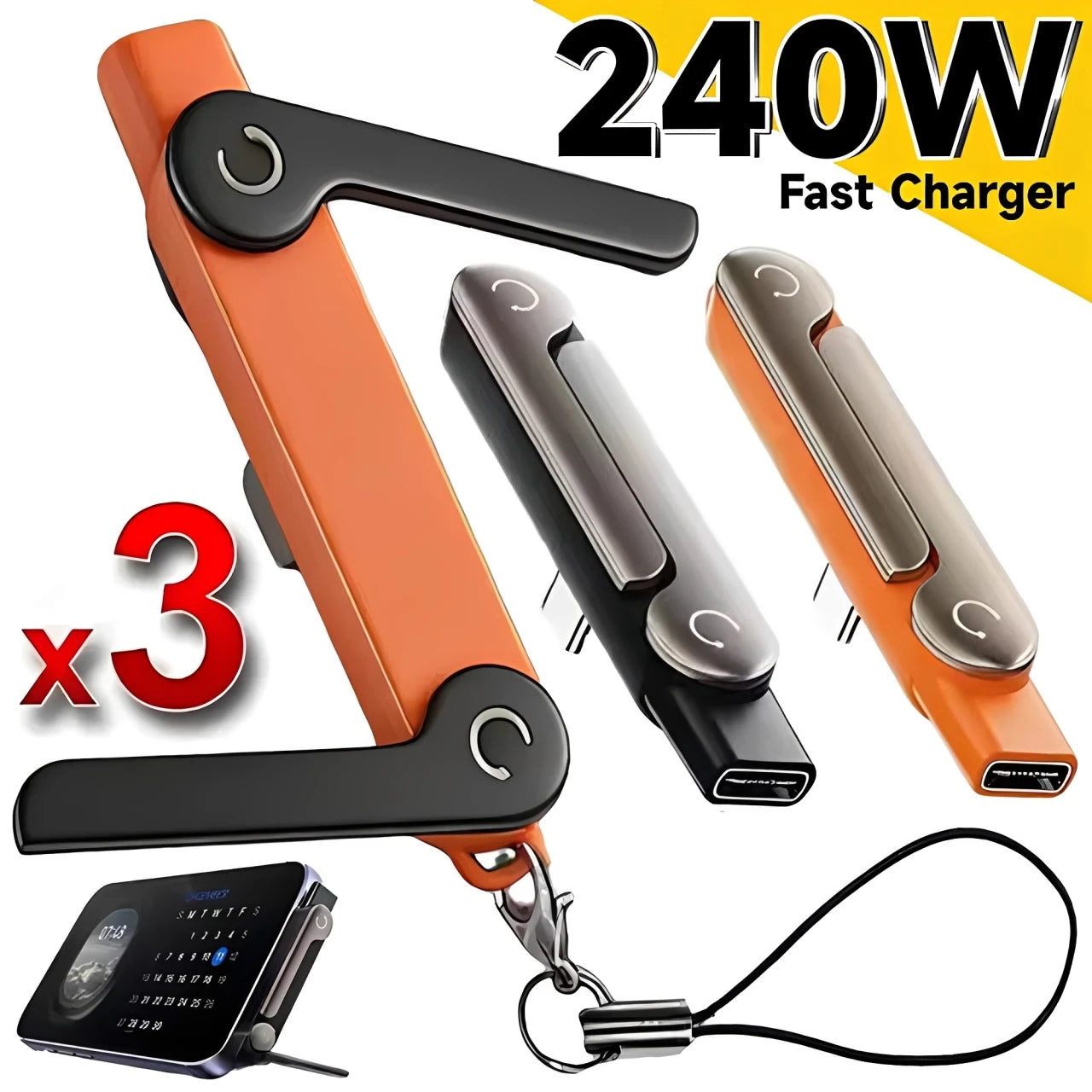 Type C Phone Charging Bracket Adapter | Fast 240W OTG Converter