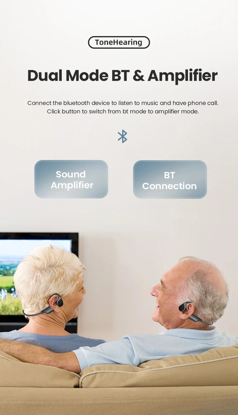 Bone Conduction Bluetooth Hearing Aid | Comfort & Clarity
