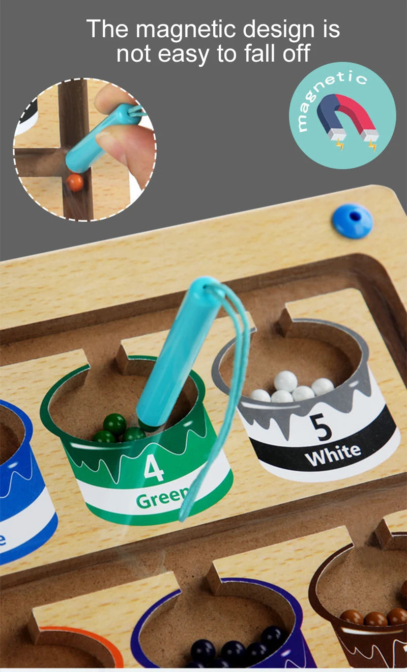 Children's Montessori Magnetic Pen Ball Game | Fun Learning Toy