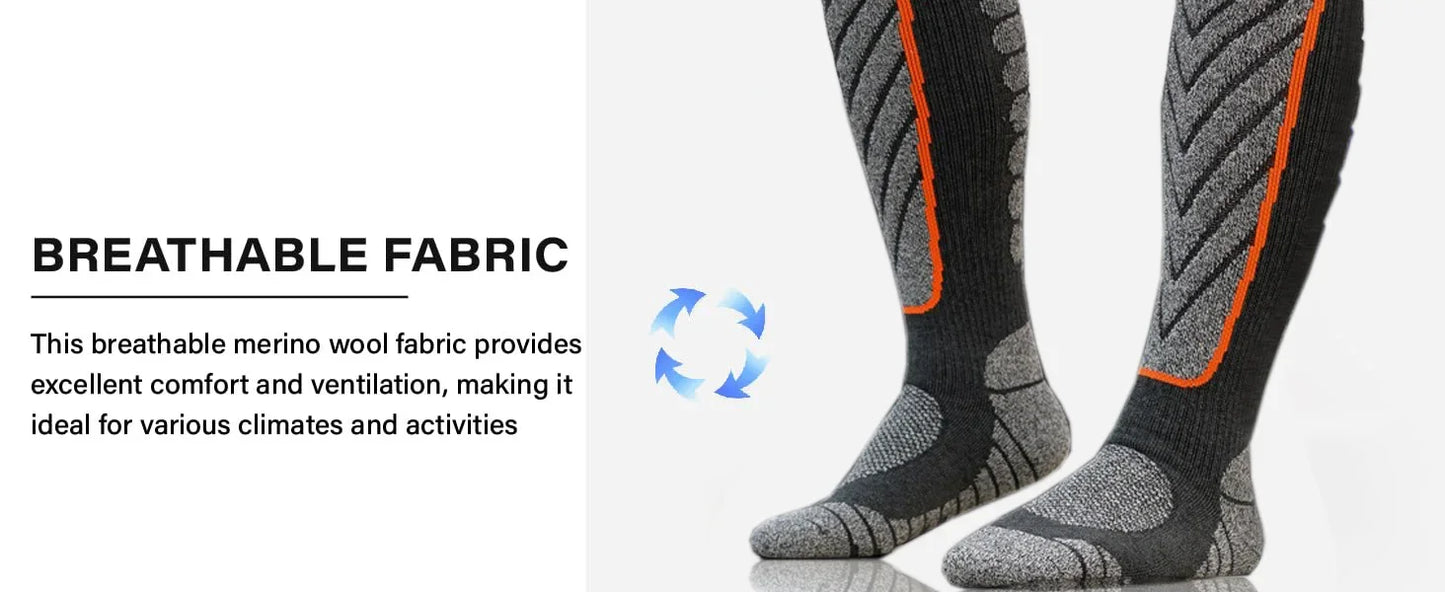 Unisex Compression Knee High Ski Socks | Essential Outdoor Gear