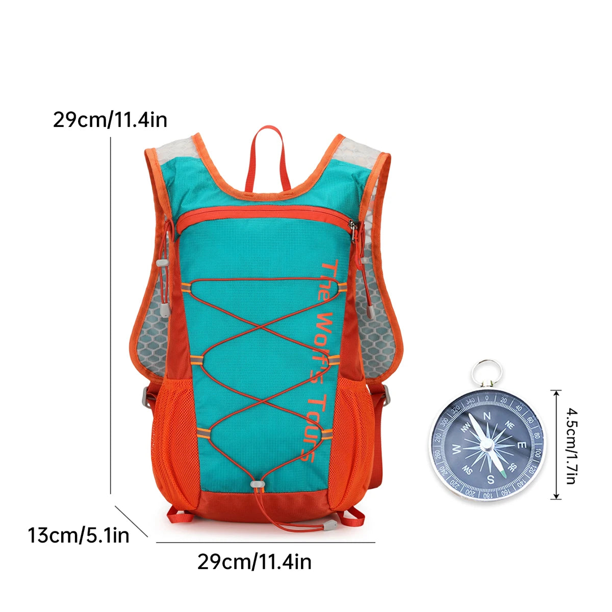 Outdoor Hiking Backpack for Women, Lightweight 16L Hiking Backpack for Men, Lightweight Mountain Climbing Sports Cross-Country Club Running Backpack