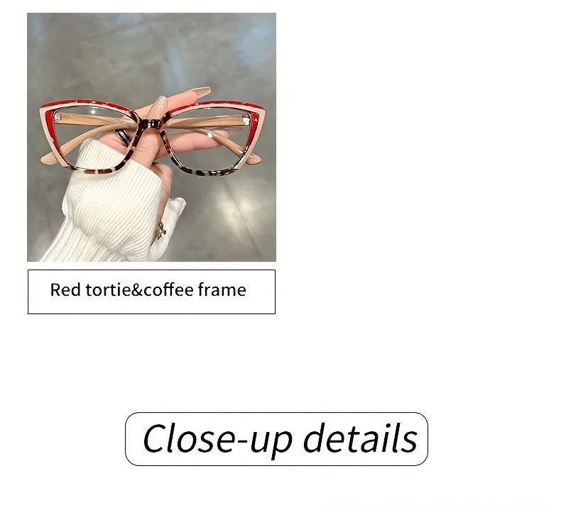 Cat Eye Clear Lens Glasses | Retro Fashion Spectacles