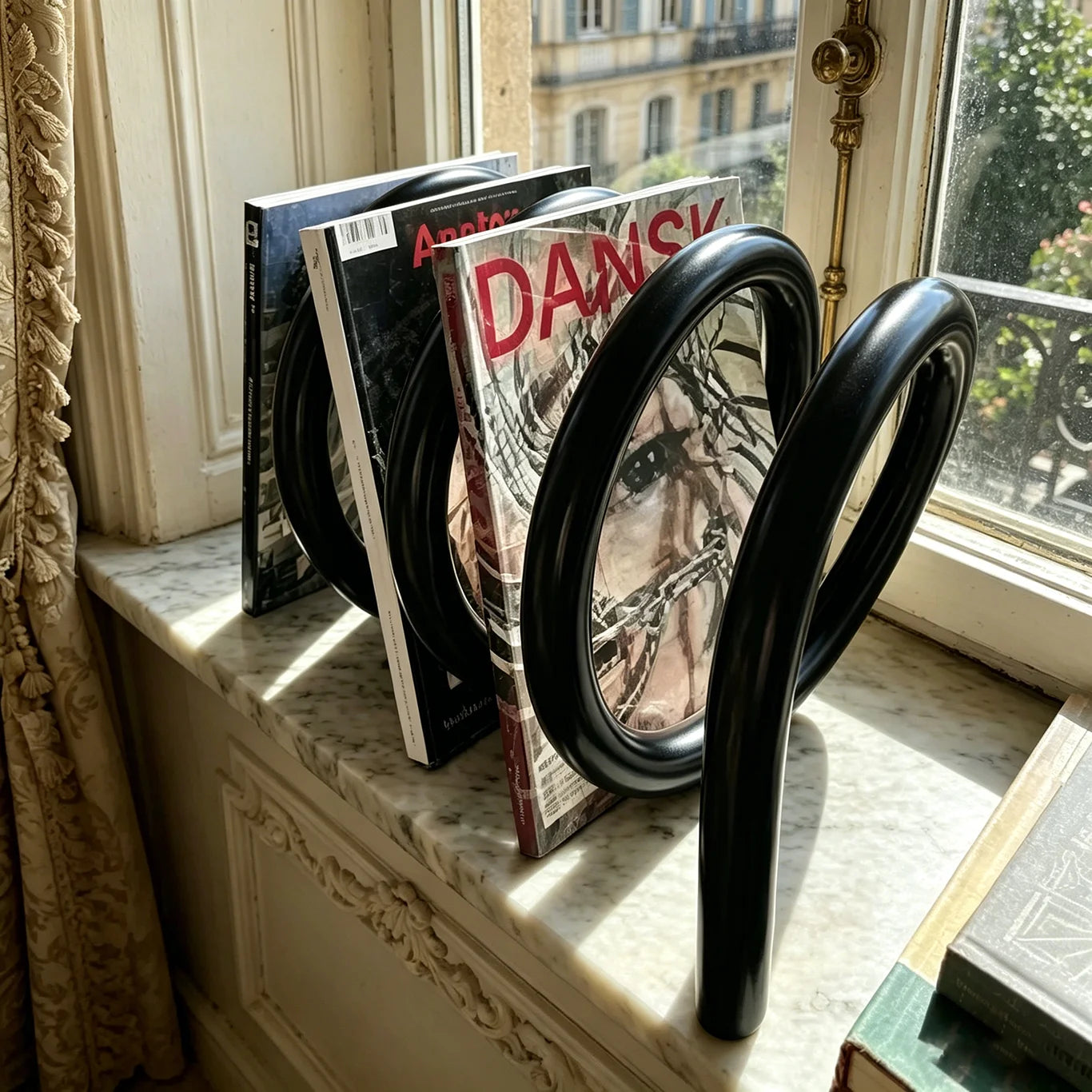 Sturdy Orange Rotating Spiral Bookstand | Office & Study Organizer