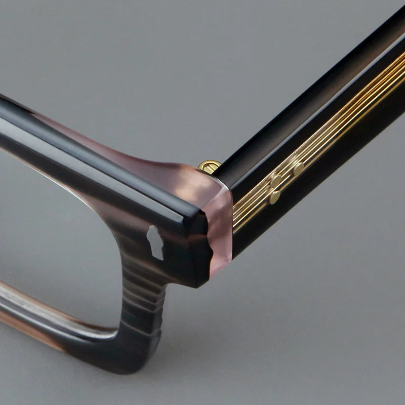 Customizable Retro Geometric Square Anti-Blue Light Eyewear