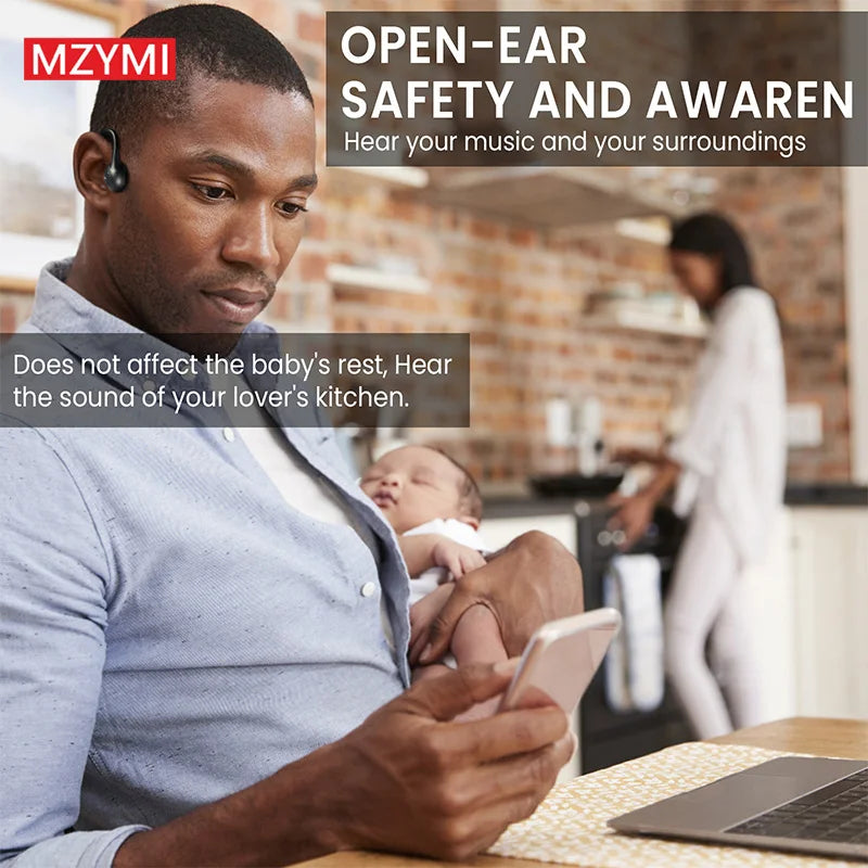 Bone Conduction Neckband Headphones | IP56 Waterproof Sports Earphones