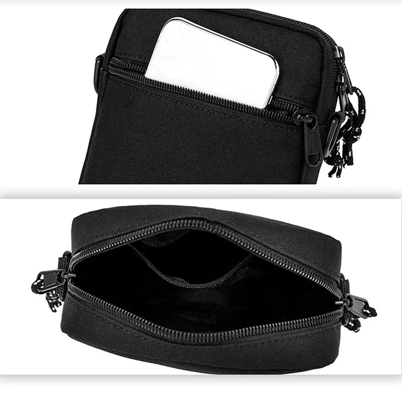 Casual Small Oxford Cloth Shoulder Bag for Men and Women