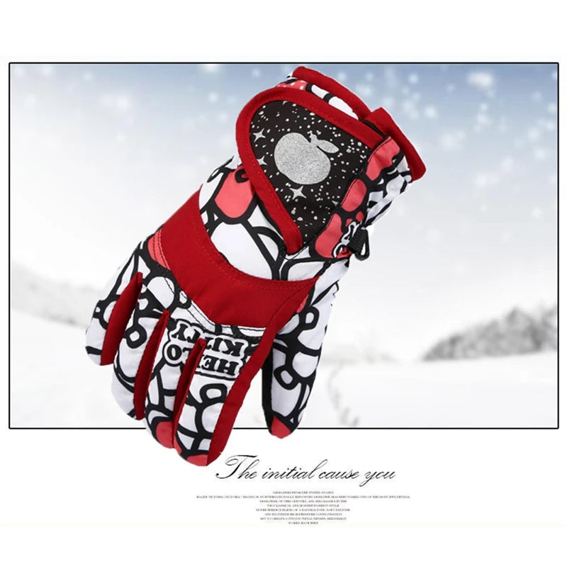 Winter Warm Snowboarding Ski Gloves for Kids | Waterproof & Breathable