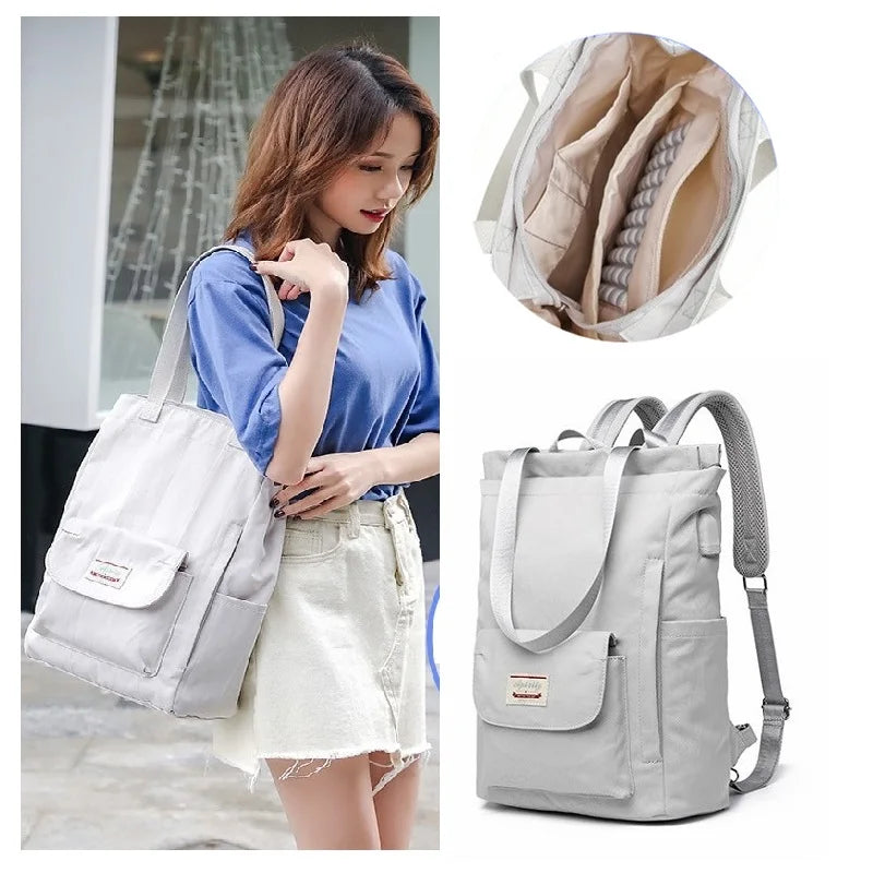Stylish Waterproof Laptop Backpack for Women | USB Charging