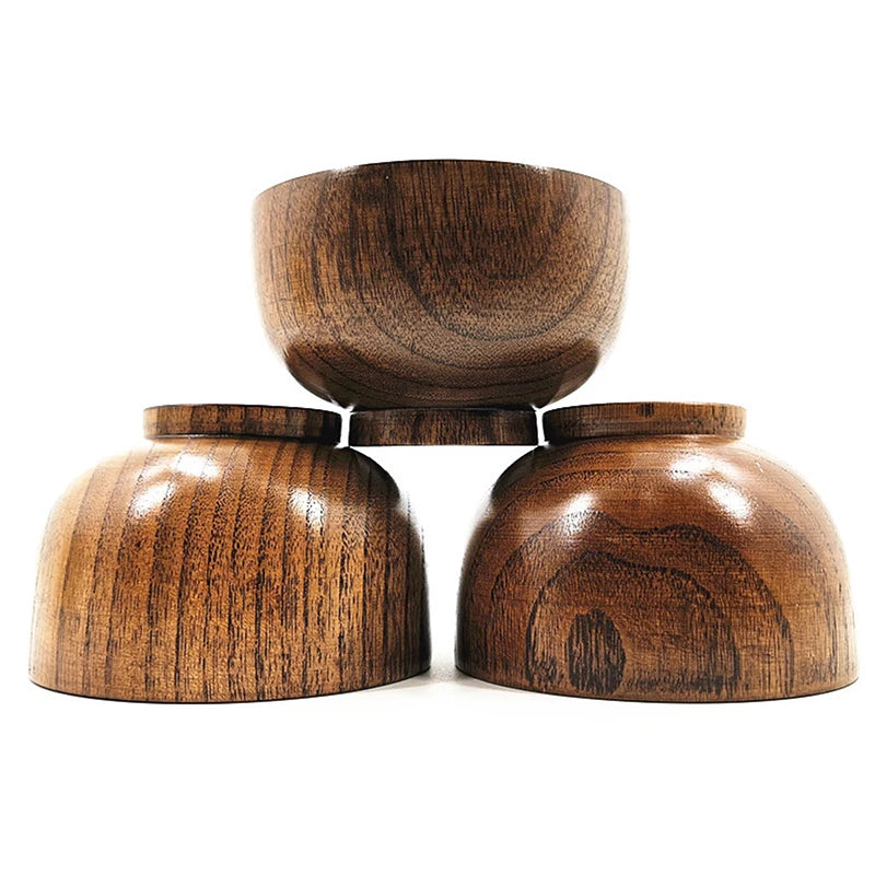 Cuencos de Madera Natural | Vajilla Ecológica para Cada Comida