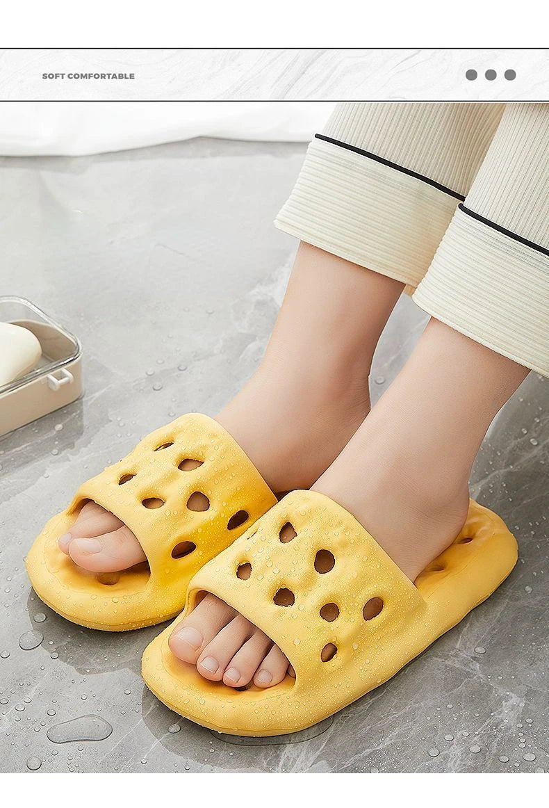 Women's Hollow-Out Quick-Dry Bathroom Slippers | Comfortable Slides