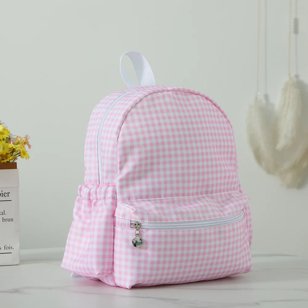 Durable Plaid Waterproof Backpack for School | Stylish & Lightweight