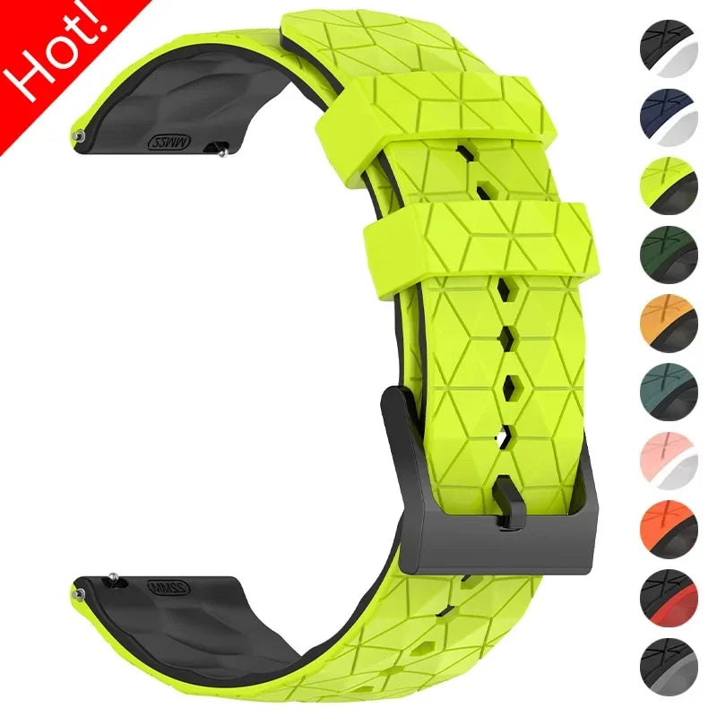 20mm 22mm Silicone Watch Strap for Galaxy & Huawei Watches