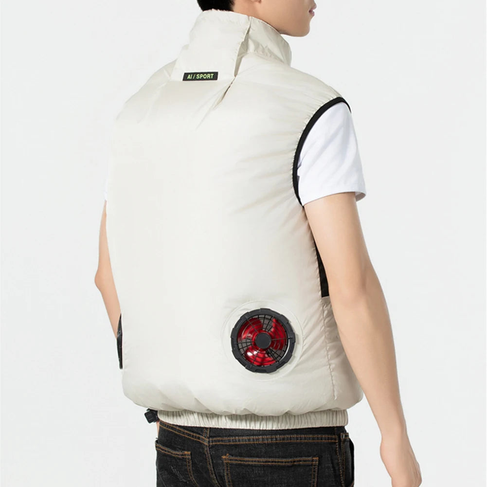Cooling Fan Vest for Summer | Breathable Heat Resistant Jacket