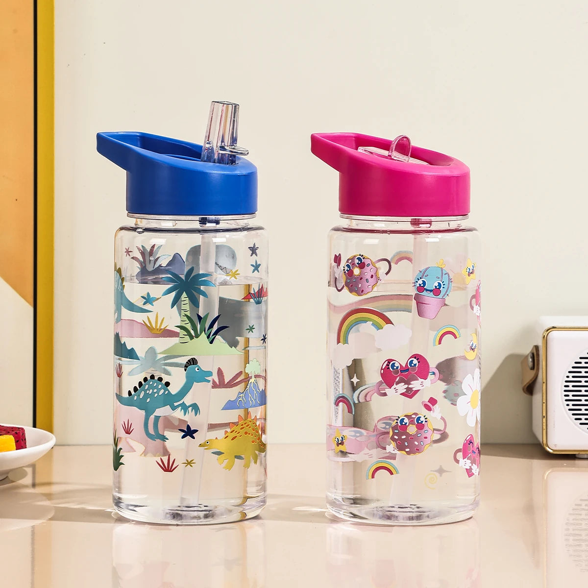 Cute Dinosaur Ice Cream Water Bottle | Portable and Fun for Outdoors