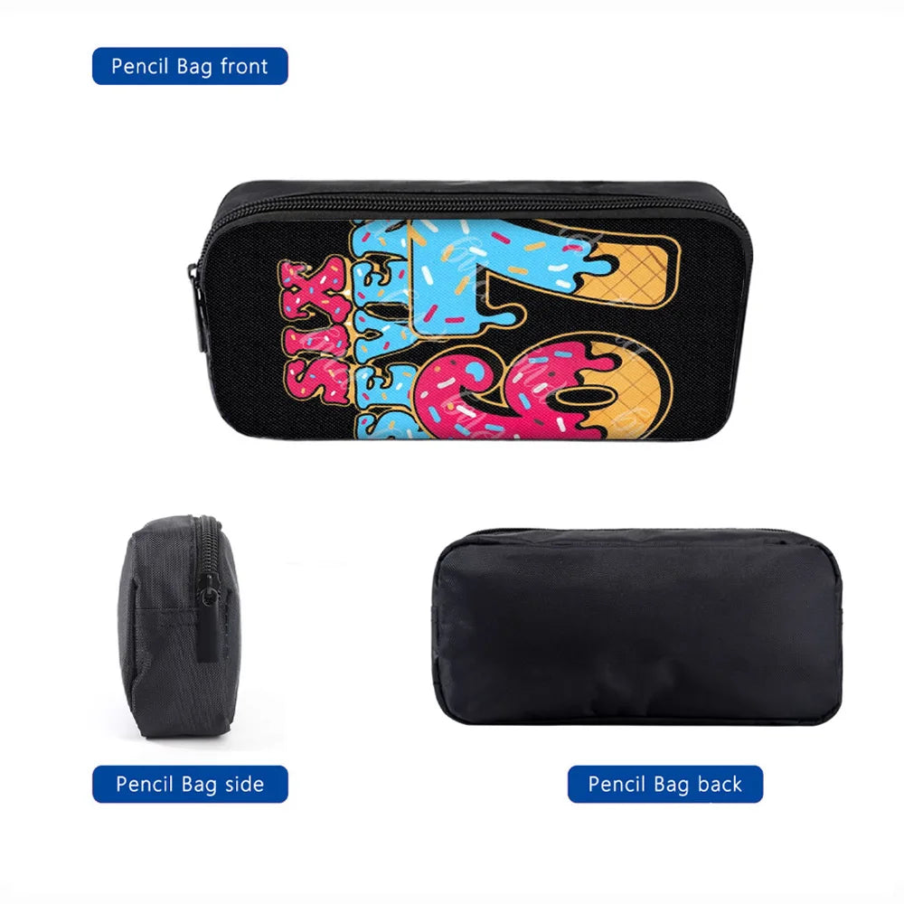 Cute Anime-Inspired Backpack & Lunch Bag Set for Students