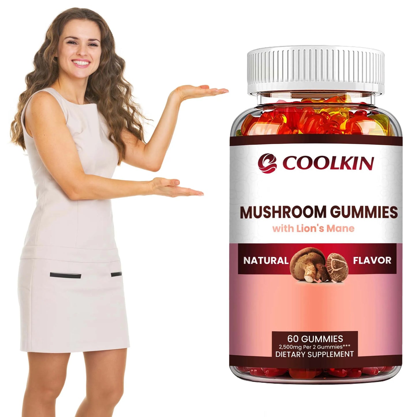 Mushroom Gummy Complex for Immune and Mood Support - 60 Gummies